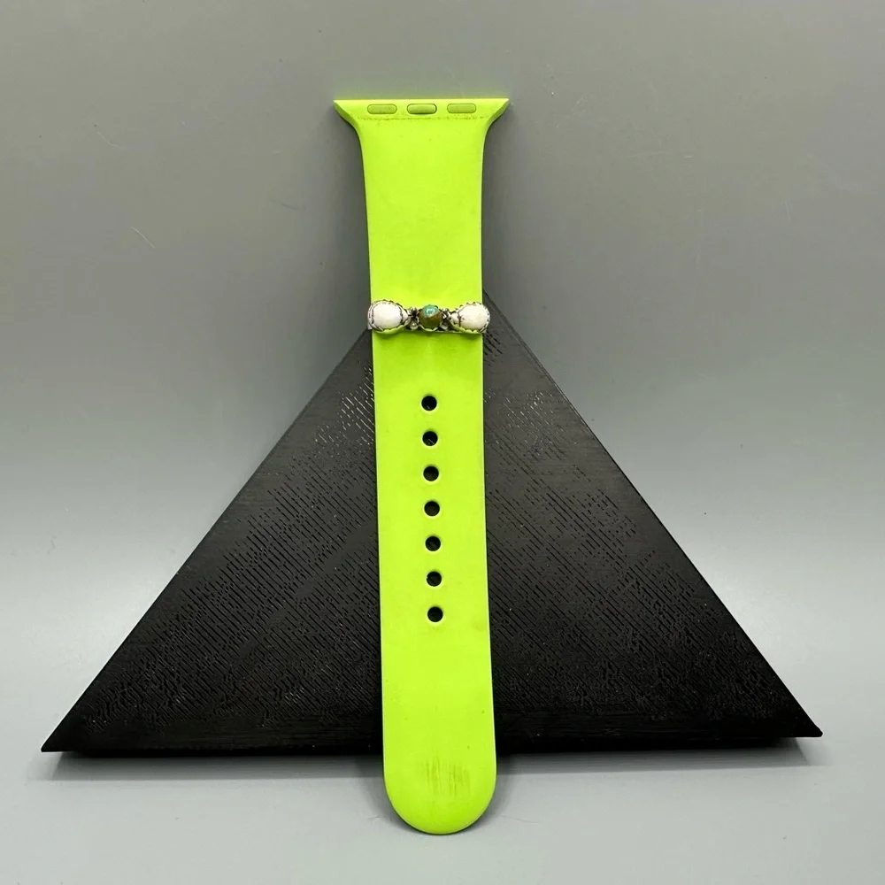 ⌚Turquoise & Wild Horse Sterling Silver 925 Watch Band Charm iWatch Handmade